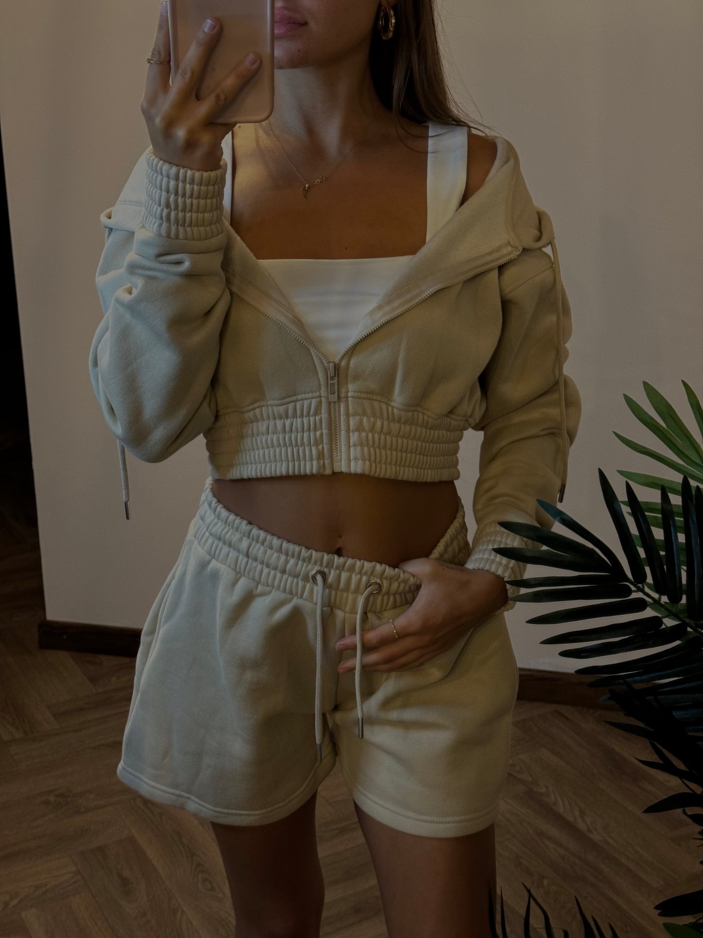 SERENA Cropped Jacket Tracksuit Set